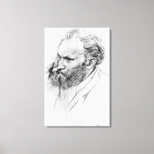 Edgar Degas   Portrait of Edouard Manet  Canvas Print