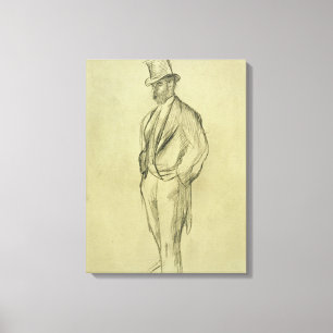 Edgar Degas   Portrait of Ludovic Halevy Canvas Print