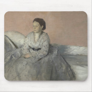 Edgar Degas - Portrait of Madame Rene de Gas Mouse Mat