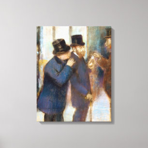 Edgar Degas Portraits at the Stock Exchange Canvas Print