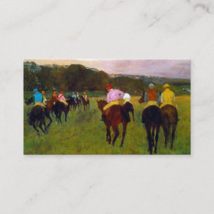 Edgar Degas Race Horses at Longchamp Enclosure Card