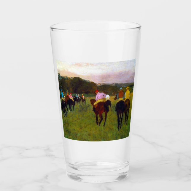Edgar Degas Race Horses at Longchamp Glass (Front)