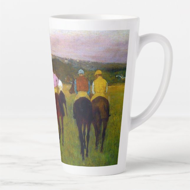 Edgar Degas Race Horses at Longchamp Latte Mug (Right)