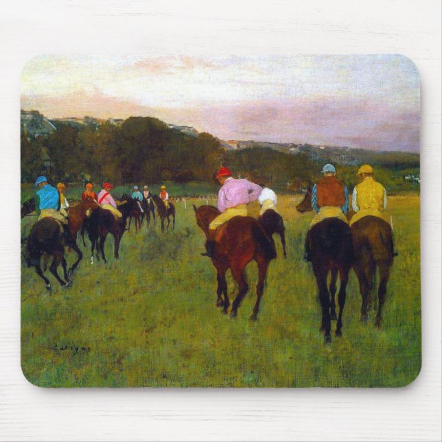 Edgar Degas Race Horses at Longchamp Mouse Mat (Front)