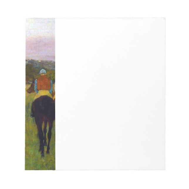 Edgar Degas Race Horses at Longchamp Notepad (Front)