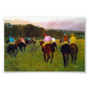 Edgar Degas Race Horses at Longchamp Photo Print