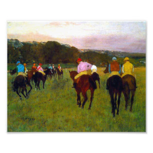 Edgar Degas Race Horses at Longchamp Photo Print