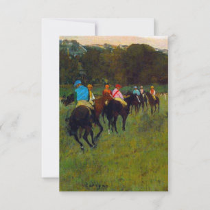 Edgar Degas Race Horses at Longchamp RSVP Card