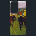 Edgar Degas Race Horses at Longchamp Samsung Galaxy Case<br><div class="desc">Samsung Galaxy Case featuring Edgar Degas’ oil painting Race Horses at Longchamp (1871-4). A group of jockeys sit on their horses at the Longchamp racetrack in Paris. A fabulous gift for horse lovers and fans of Impressionism!</div>