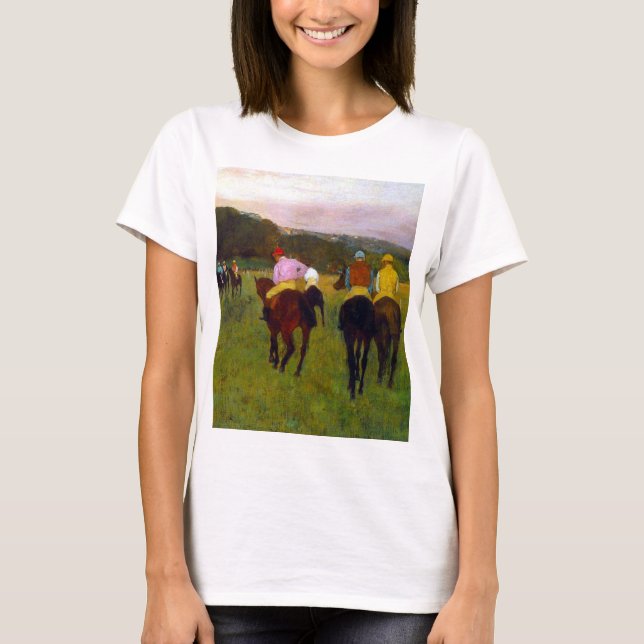 Edgar Degas Race Horses at Longchamp T-Shirt (Front)