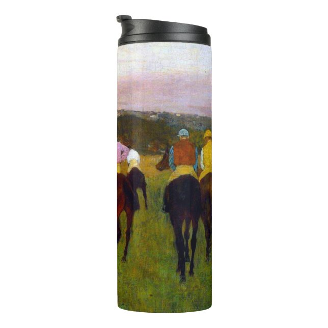 Edgar Degas Race Horses at Longchamp Thermal Tumbler (Rotated Right)