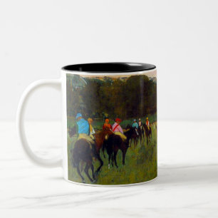 Edgar Degas Race Horses at Longchamp Two-Tone Coffee Mug