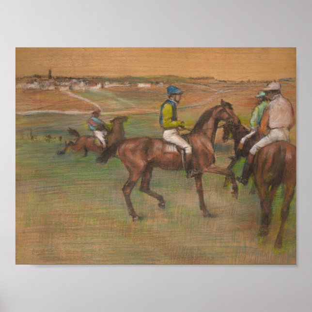 Edgar Degas - Race Horses Poster (Front)