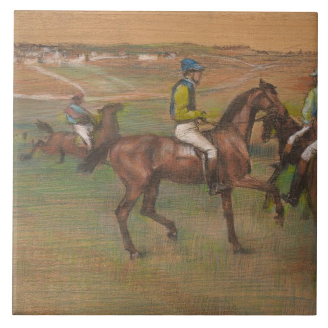 Edgar Degas - Race Horses Tile (Front)