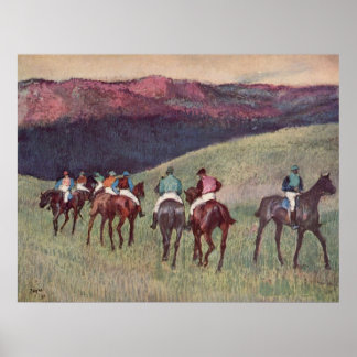 Edgar Degas - Race Horses Training 1894 racehorses Poster
