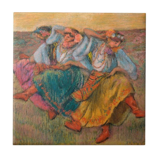 Edgar Degas Russian Dancers Tile (Front)