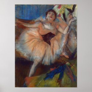 Edgar Degas   Seated Dancer, 1879-80 Poster