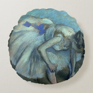 Edgar Degas Seated Dancer, c.1881-83 Round Cushion