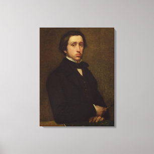 Edgar Degas Self portrait, 1855 Canvas Print