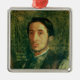 Edgar Degas Self Portrait as a Young Man Metal Tree Decoration