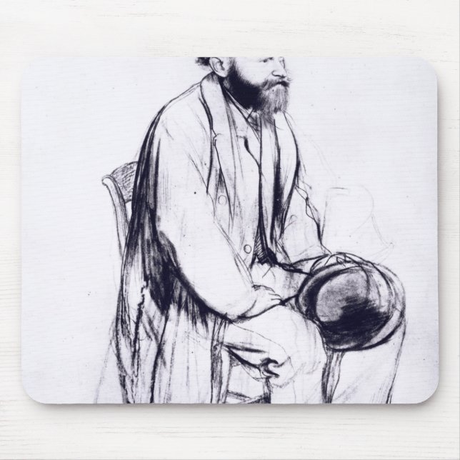 Edgar Degas | Study for a portrait of Manet Mouse Mat (Front)