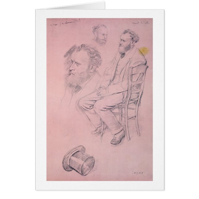 Edgar Degas | Study for Portrait of Edouard Manet (Front)