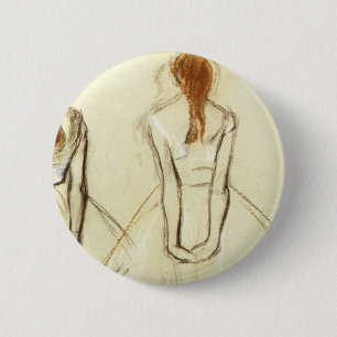 Edgar Degas: Study for the Little Dancer 6 Cm Round Badge