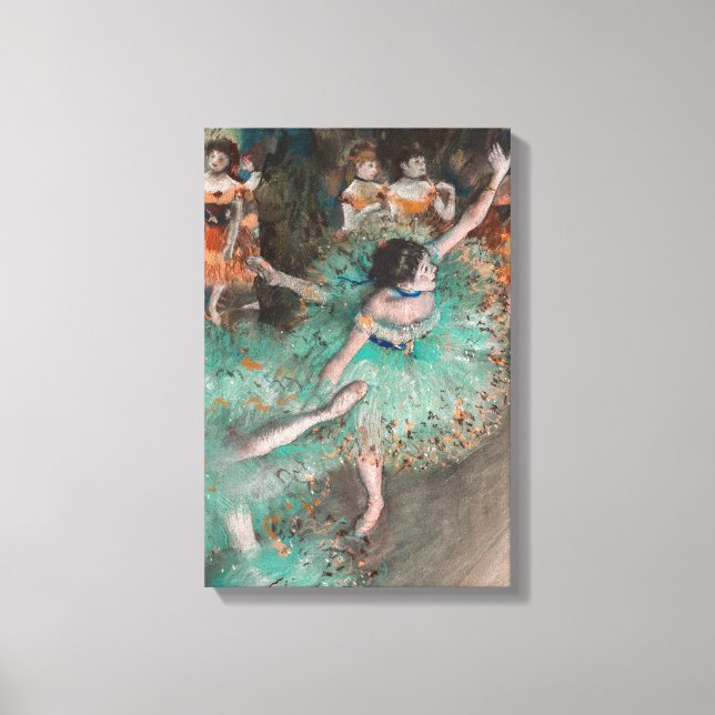 Edgar Degas - Swaying Dancer / Dancer in Green Canvas Print (Front)
