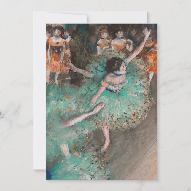 Edgar Degas - Swaying Dancer / Dancer in Green Invitation (Front)