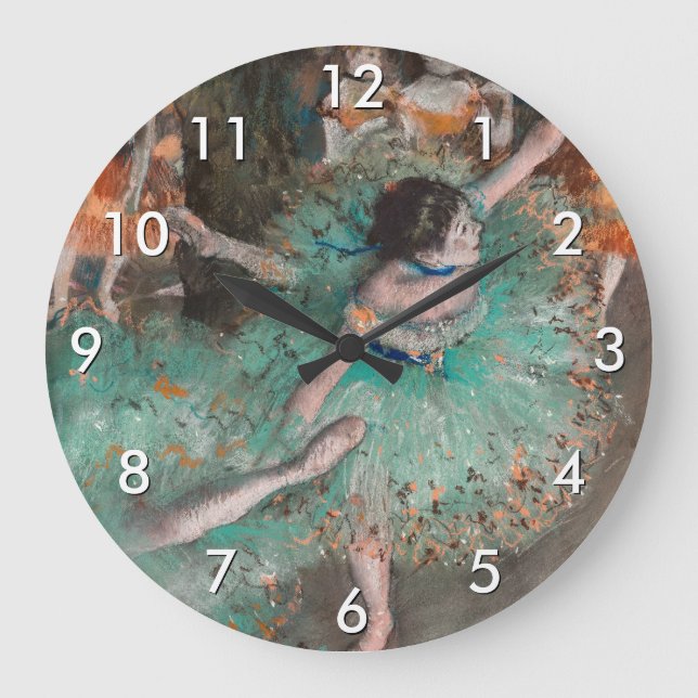 Edgar Degas - Swaying Dancer / Dancer in Green Large Clock (Front)