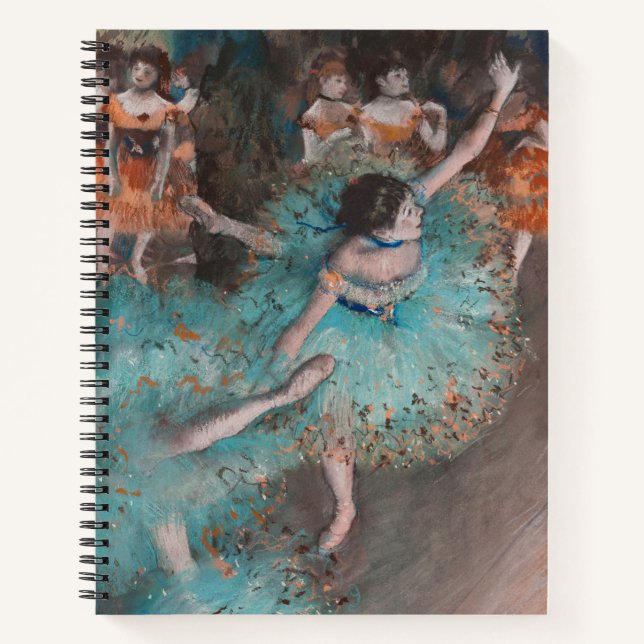 Edgar Degas Swaying Dancer Green Dancer Notebook (Front)
