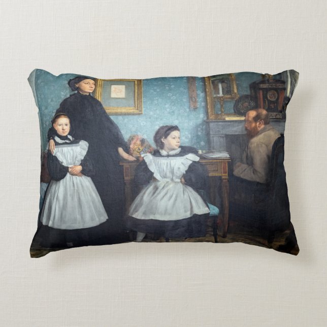 Edgar Degas - The Bellelli Family Decorative Cushion (Front)