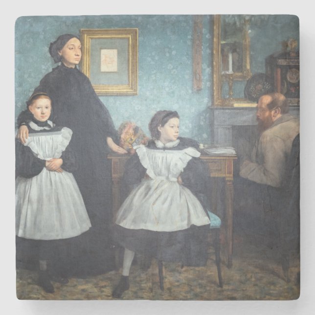 Edgar Degas - The Bellelli Family Stone Coaster (Front)