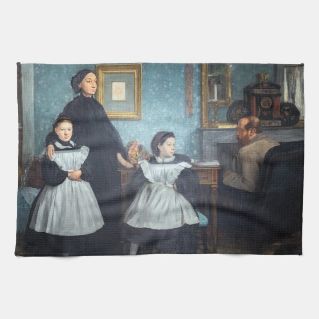 Edgar Degas - The Bellelli Family Tea Towel (Horizontal)