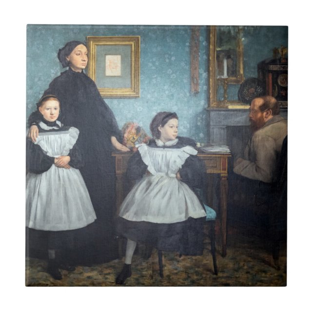 Edgar Degas - The Bellelli Family Tile (Front)