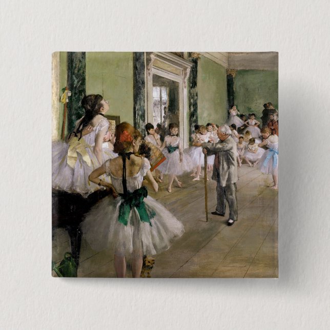 Edgar Degas - The Dance Class 15 Cm Square Badge (Front)