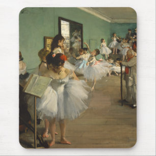 Edgar Degas-The dance class 1874 Mouse Mat