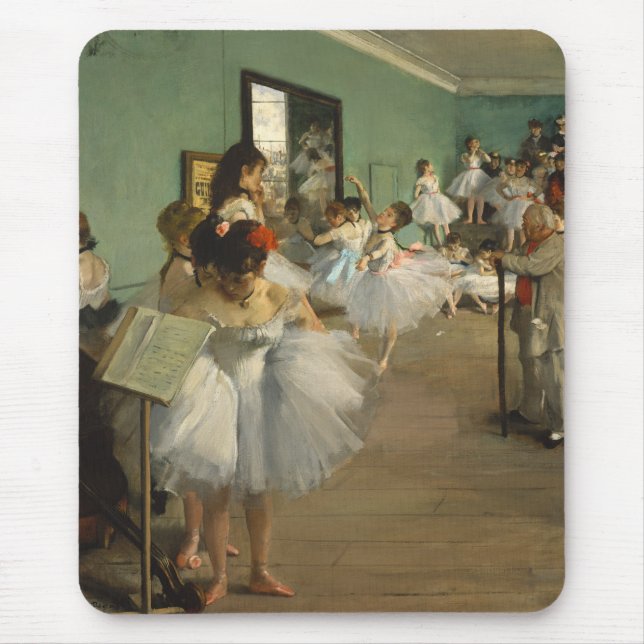 Edgar Degas-The dance class 1874 Mouse Mat (Front)