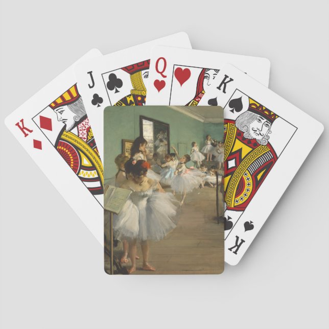 Edgar Degas-The dance class 1874 Playing Cards (Back)