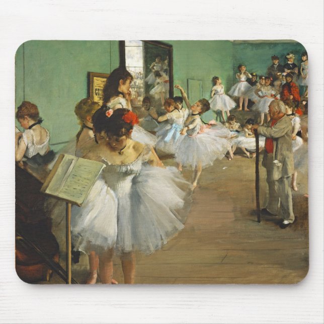 Edgar Degas The Dance Class Ballerina Painting Mouse Mat (Front)