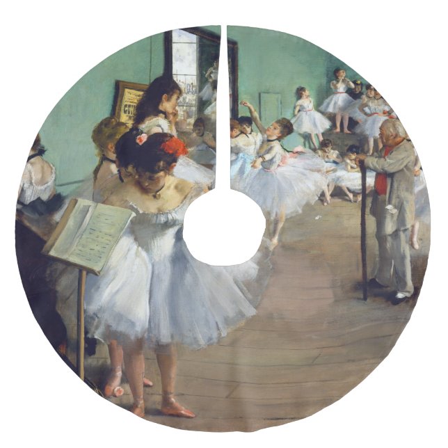 Edgar Degas - The Dance Class Brushed Polyester Tree Skirt (Front)