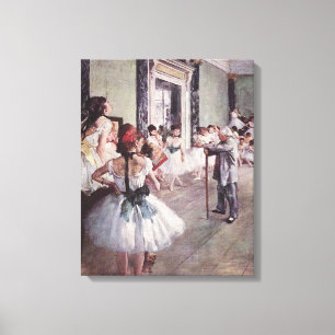 Edgar Degas The Dance Class Canvas Print