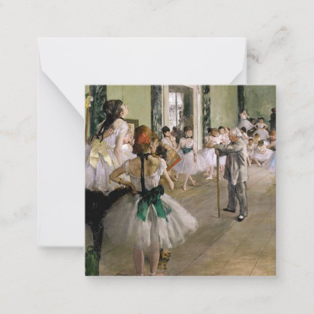 Edgar Degas - The Dance Class Card (Front)