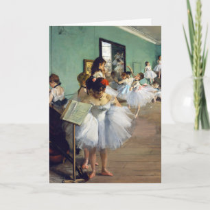 Edgar Degas - The Dance Class Card