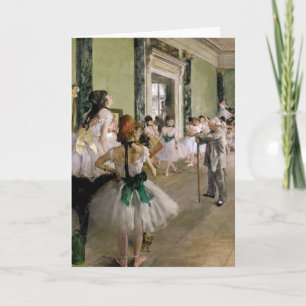 Edgar Degas - The Dance Class Card