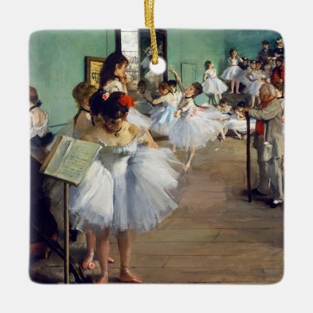 Edgar Degas - The Dance Class Ceramic Ornament (Front)