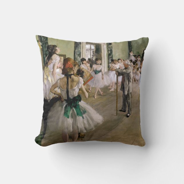 Edgar Degas - The Dance Class Cushion (Front)