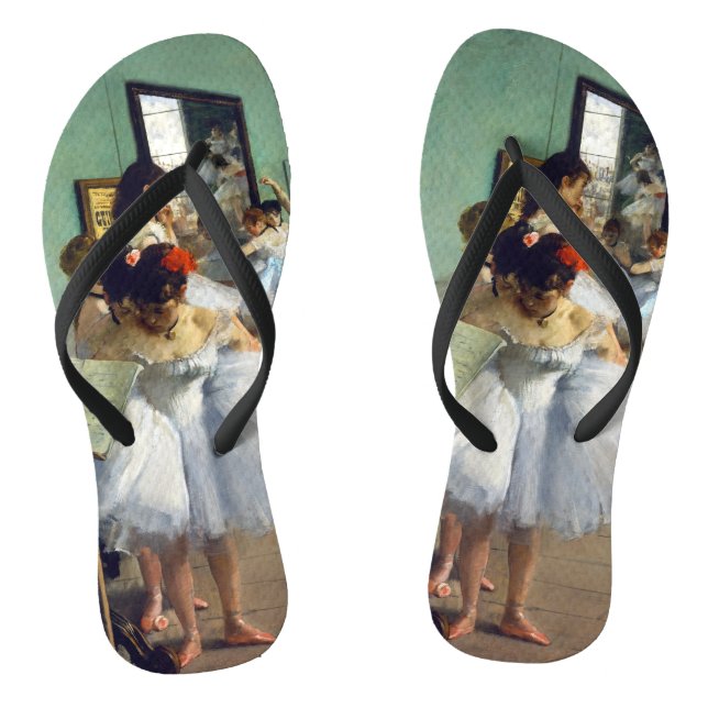 Edgar Degas - The Dance Class Flip Flops (Footbed)