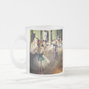 Edgar Degas The Dance Class Frosted Glass Coffee Mug