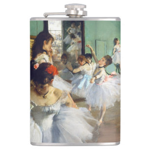 Edgar Degas - The Dance Class Hip Flask